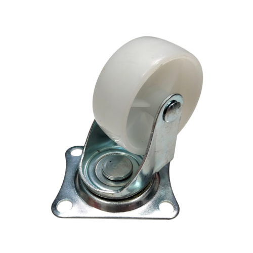2 IN / SAB SG-50 Roda Hidup Trolly Bentuk Plat 50 MM Nylon Putih 4 Pcs Dus