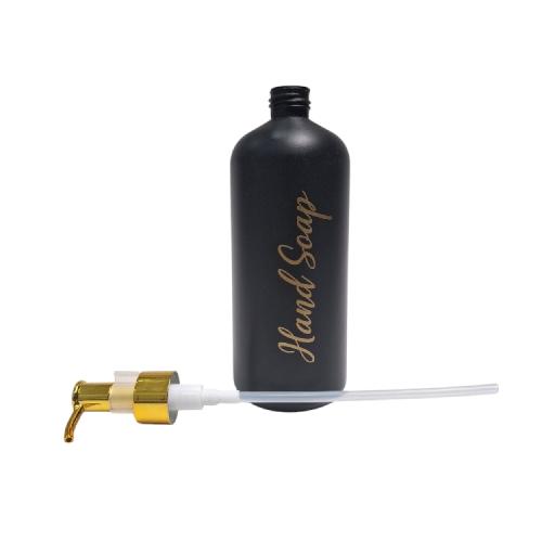500 ML / HAND SOAP Dispenser Tempat Sabun Shampoo Cair Letak PVC Hitam Doff