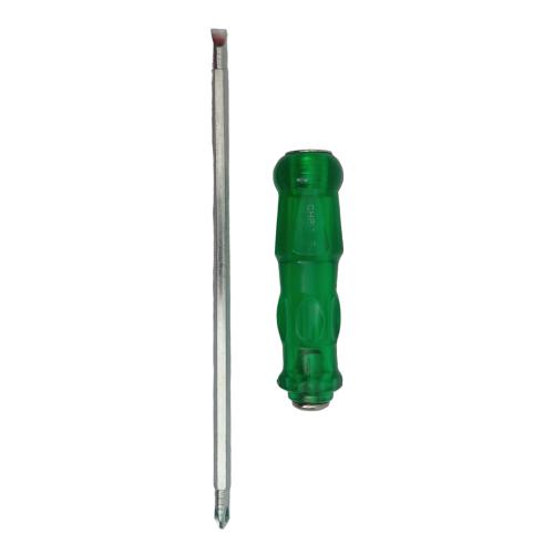 4 IN / CHROME Obeng Screwdriver Two Way Bolak Balik Plus Minus 2 In 1 Gagang Fiber