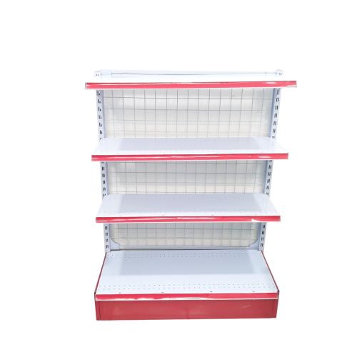 SB 40 CM x L 90 CM x 120 CM / TM 2A Rak Minimarket Gondola Single Starting Merah Putih Set