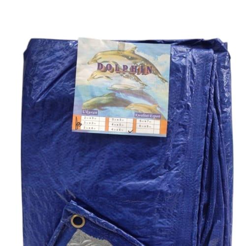 4 M X 6 M / TM A3 Terpal Tarpaulin Tutup Plastik PVC Warna Luar Warna Dalam