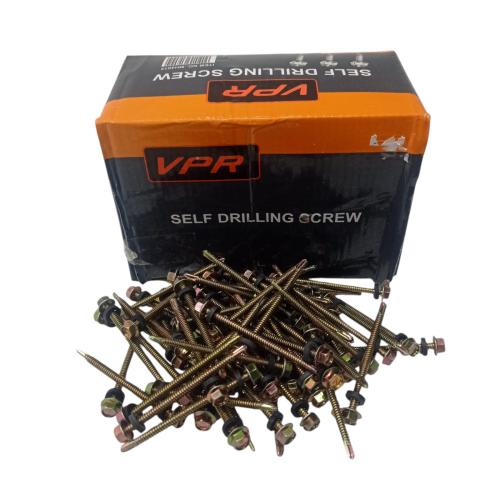 #12 x 70 MM / VPR Roofing Baut Sekrup Atap Baja Ringan Kuning Dus