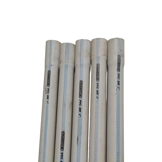 1 IN x 400 CM / CHAMPION AW Lis Biru Pipa Pralon Paralon PVC Putih Batang