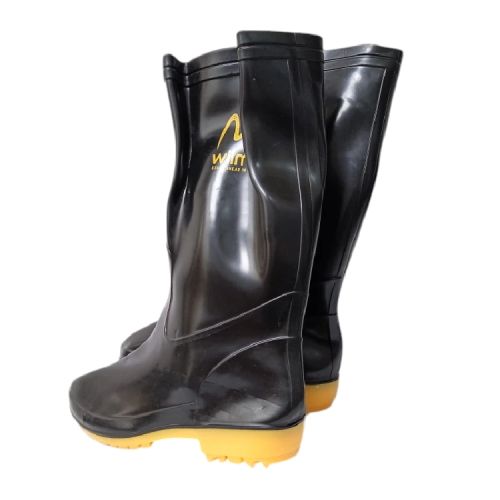 NO 43 / WILMERR Sepatu Boot Kebun Pabrik Proyek Safety Karet Hitam Set