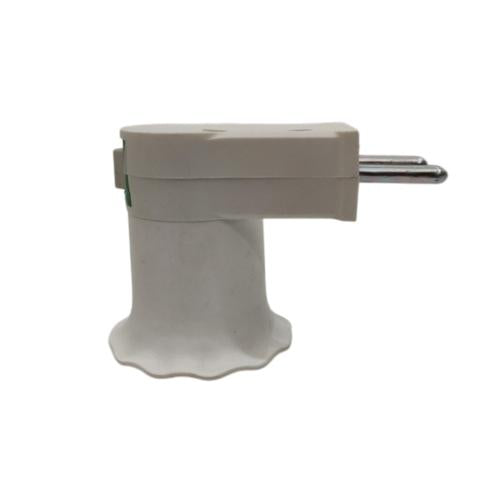 DUTRON 27 Fitting Lampu Saklar Steker Colok Dinding Tidur + Switch Putih