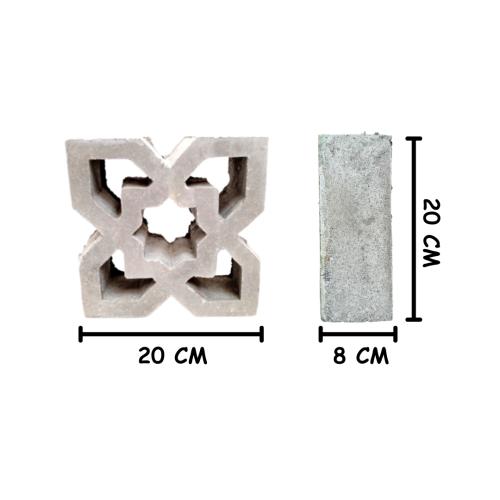 20 CM x 20 CM / BL 56 Rooster Lubang Angin Semen 1 Sisi Biji