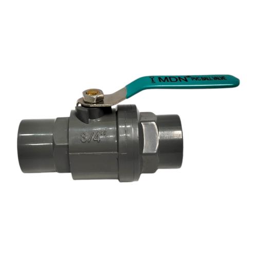 3/4 IN / MDN Stop Kran Polos Ball Valve Engkol Plastik PVC