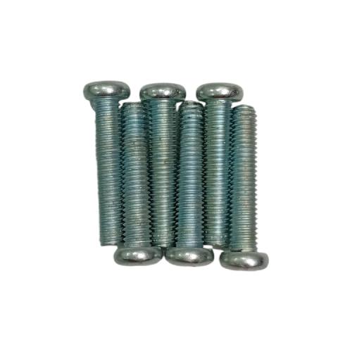 M 5 x 25 MM / TM Baut JP Kepala Pentol Bulat Plus Putih Biji