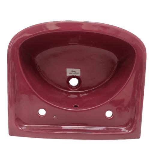 48 CM X 4 1CM X 24 CM / DUTY Wastafel Tempat Cuci Tangan Maroon Keramik