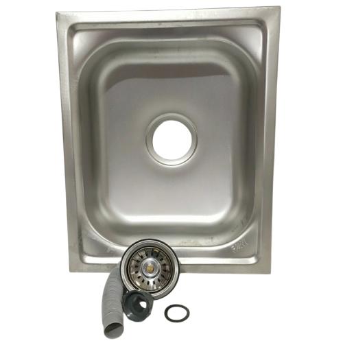 50 CM X 40.5 CM X 11 CM / FAWI Bak Cuci Piring Washbak 1 Lubang + Acc Set