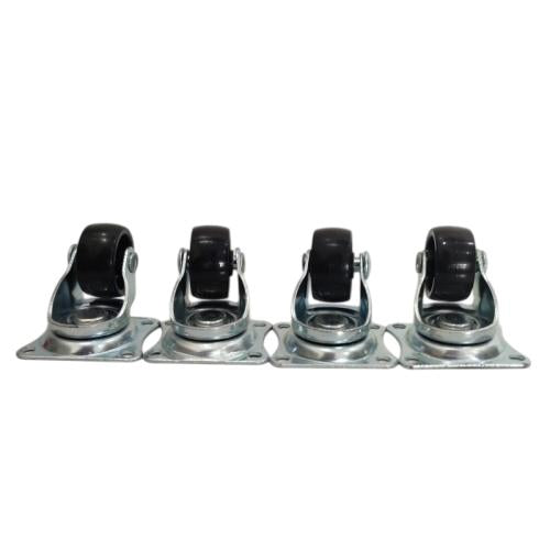 1 IN / GLX SP25 Roda Hidup Trolly Bulat Plat 25 MM Karet Warna 4 Pcs Dus