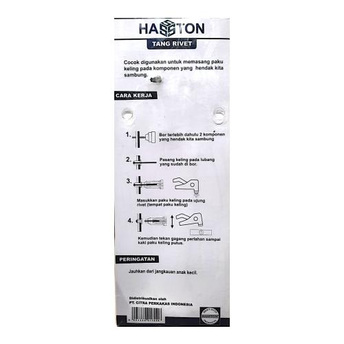 10 IN / HASTON ART 4160-100 Tang Hand Riveter Tembakan Paku Keling Aluminium