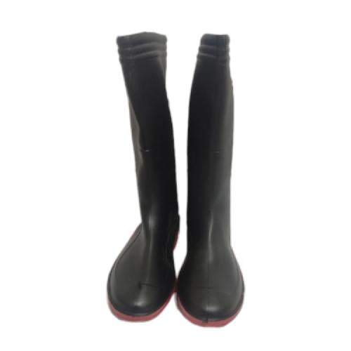 NO 40 / ANDO Sepatu Boot Kebun Pabrik Proyek Safety Karet Hitam Set