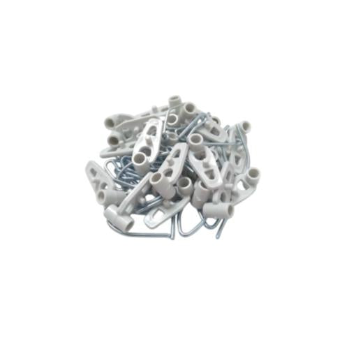 TM Biji Roda T Gorden + Kawat Cantel Kait Model S Putih Set