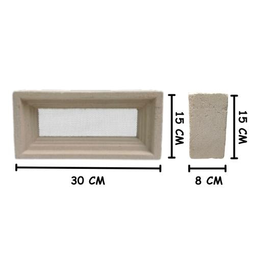 15 CM X 30 CM / NM Rooster Strimin Jalusi Pasir Putih Jumlah Sisi Biji