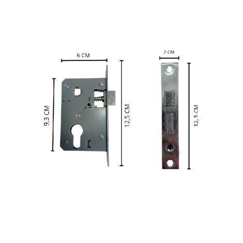 LANVIN LS001 SN / CP Handle Door Lock Tarikan Handle Kunci Pintu Kecil Set