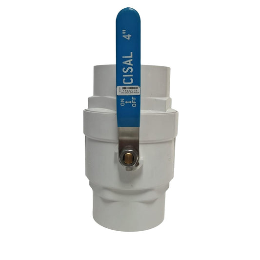 4 IN / CISAL Stop Kran Polos Ball Valve Engkol Plastik PVC
