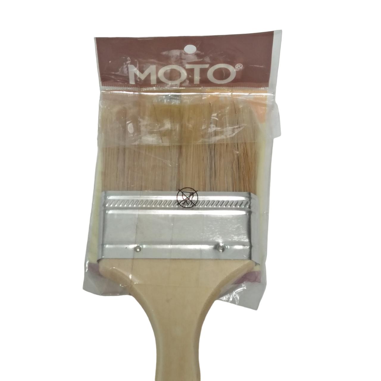 3 IN / MOTO Kuas Cat Tembok Kayu Besi Air Acyrlic Paint Brush