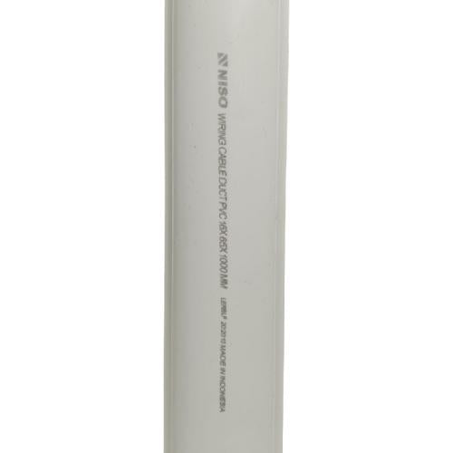 16 MM x 65 MM x 1000 MM / NISO Kabel Dak Ducting Trunking Protector Putih Batang
