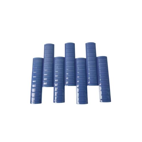 10 CM / TM Kuku Macan Bon Bon Lis Keramik Garis Dark Blue Lembar