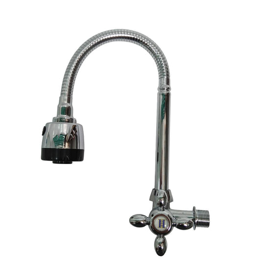 1/2 IN / HOM HBABI02 Kran Angsa Fleksibel Sink BCP Tembok Stainless