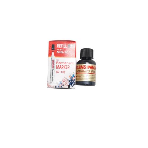 TM Refill Spidol Permanent White Board Ink Hitam Botol