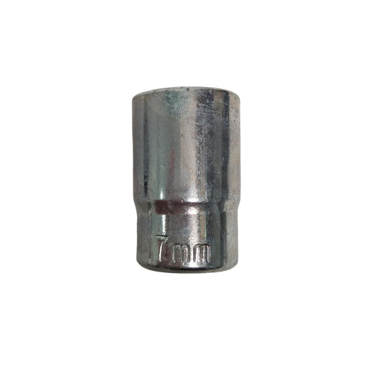 6 PT x 1/2 IN x 17 MM / TM Mata Kunci Sok Shock Socket Chrome