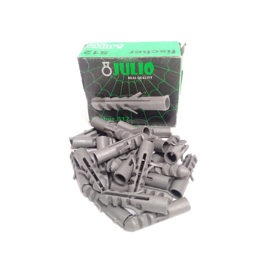 S12 / JULIO Angkur Dinding Dudukan Baut Sekrup Tembok PVC Ecer Dus