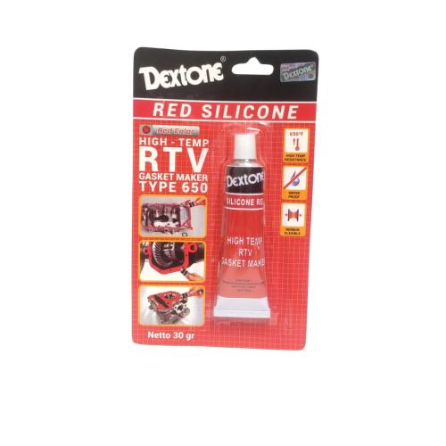 30 ML / DEXTONE RED SILICONE High Temp RTV Lem Kaca Sealant Tube
