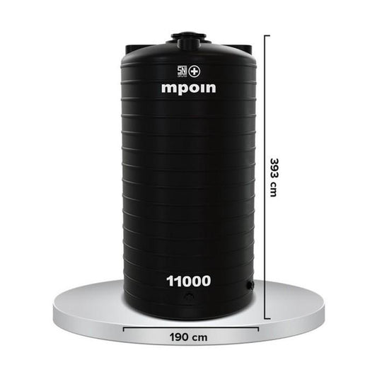 11000 L / M POI N+ WAVE G 11000 Water Torrent Tangki Tandon Air PVC Silver Stone + Acc Set