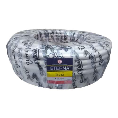4 INTI x 4 MM x 50 M / ETERNA NYM Tunggal Kabel Tembaga SNI Putih Roll