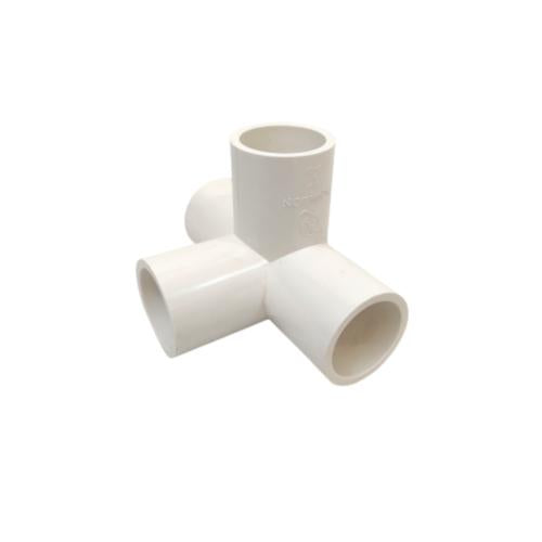 1 IN /AQUALON Tee 4 Way 90 Derajat Fitting Pipa Hidroponik PVC Pcs