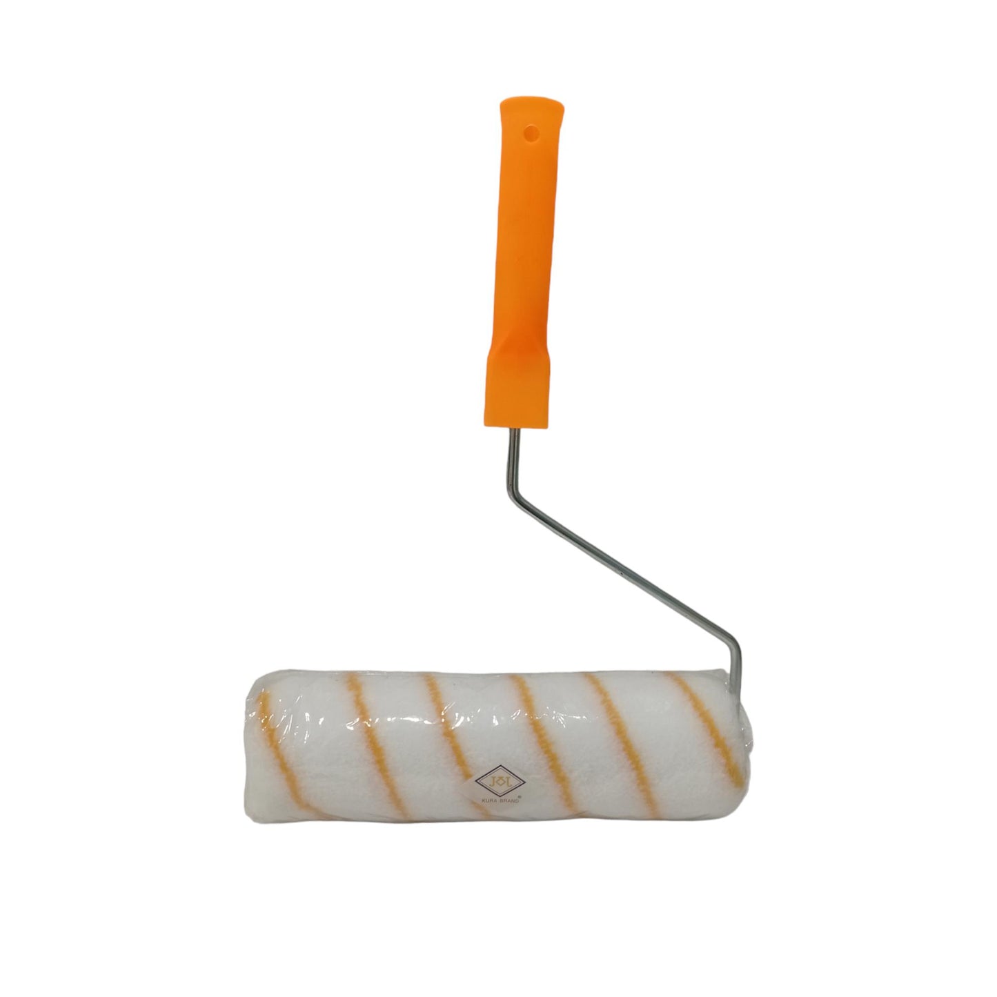 9 IN / KURA BRAND Kuas Busa Roll Cat Tembok Kayu Besi Besar + Gagang Set