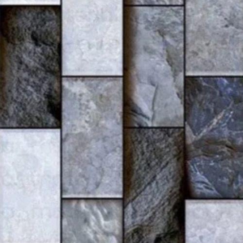 25 CM x 50 CM / UNO Prato Keramik Dinding Timbul Matt Grey Dus