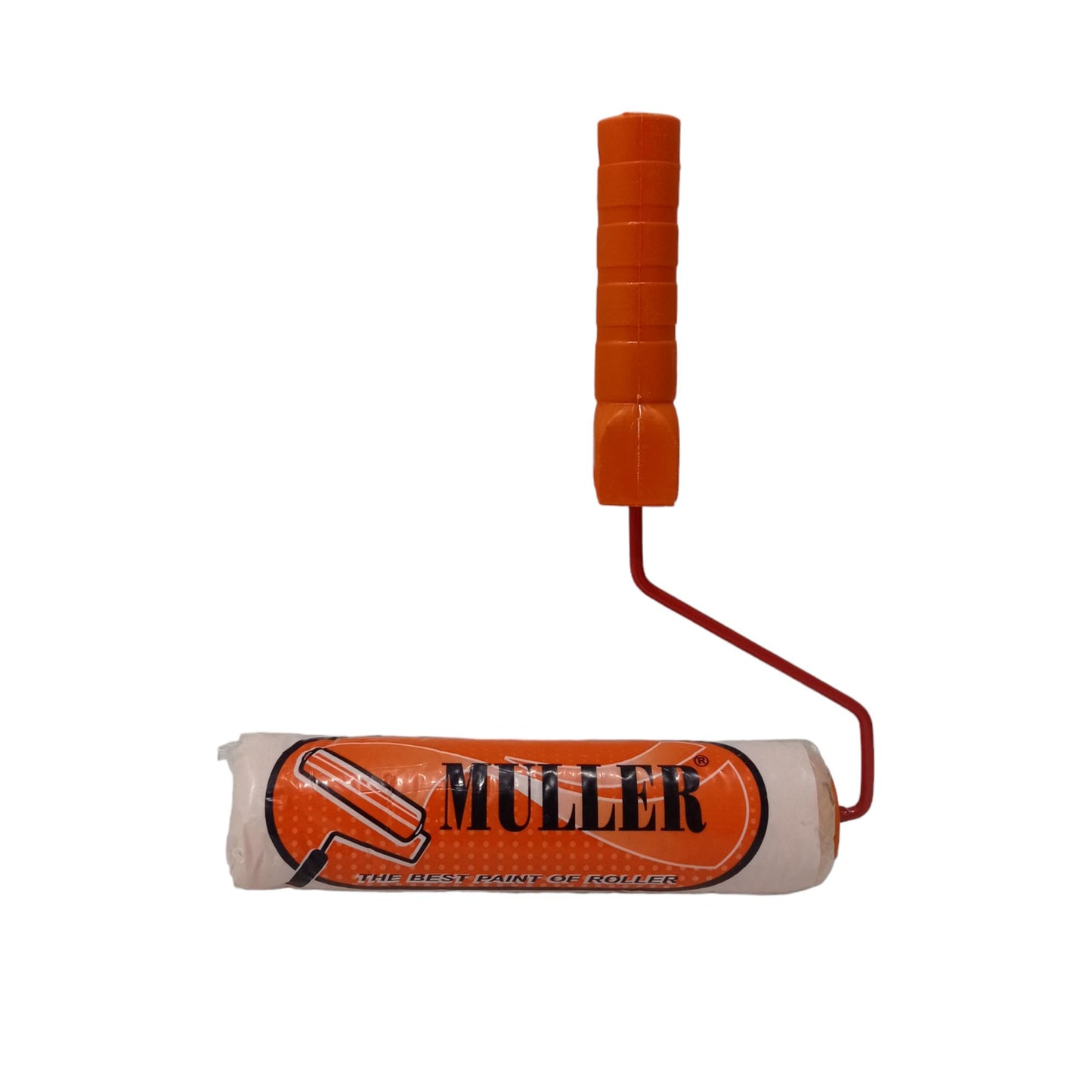 9 IN / MULLER Kuas Busa Roll Cat Tembok Kayu Besi Besar + Gagang Set