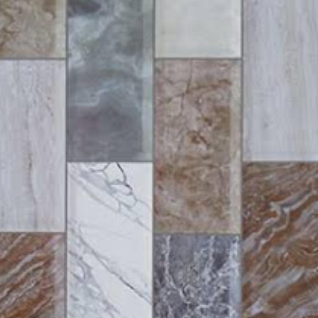 25 CM x 50 CM / UNO Laguna Keramik Dinding Timbul Glossy Grey Dus