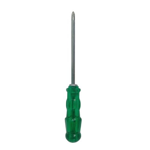 4 1/2 IN / CHROME Obeng Screwdriver Two Way Bolak Balik Plus Minus 2 In 1 Gagang Fiber
