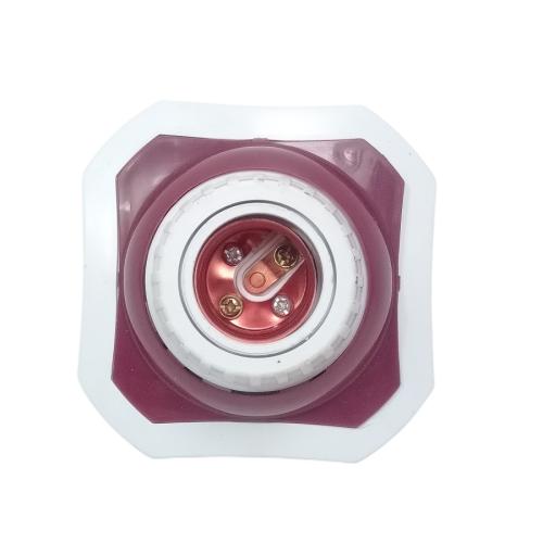 DEXTA Fitting Tempat Lampu Plafon Atap Tempel Kotak Besar Merah