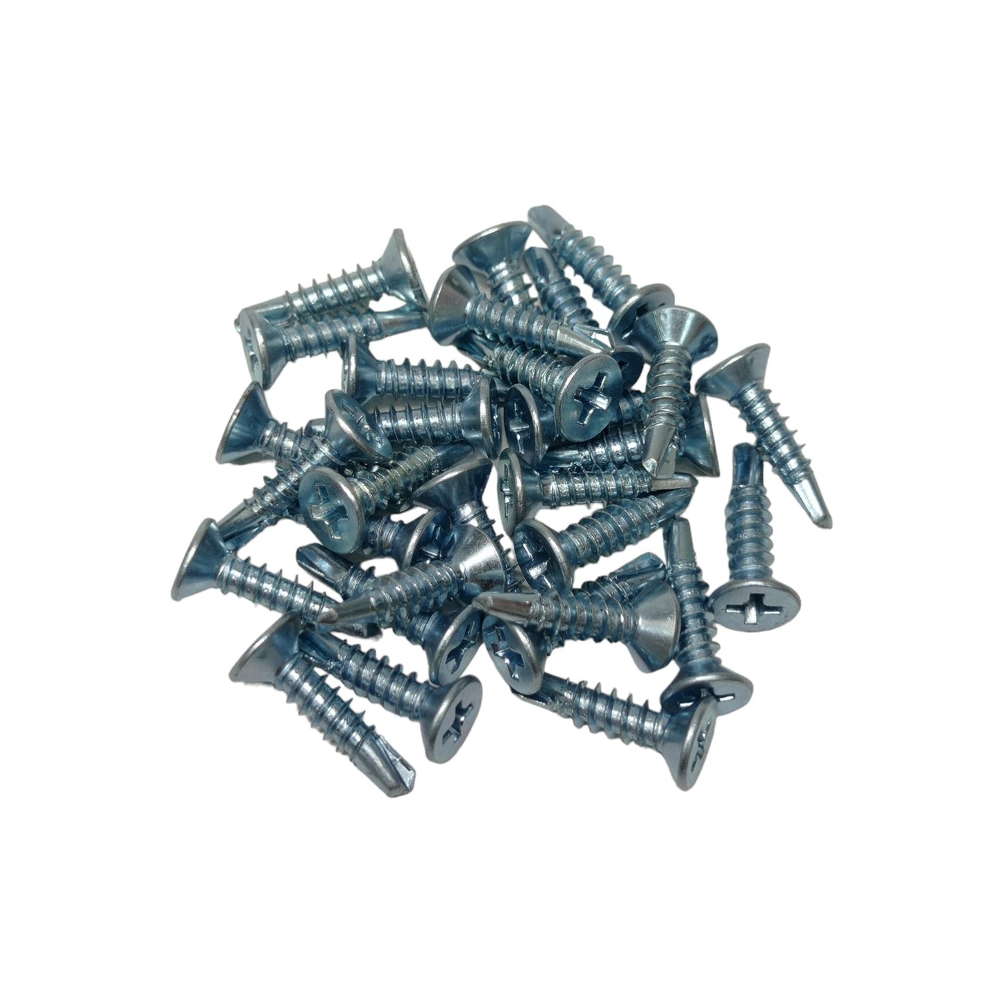 M 8 x 19 MM / TM Sekrup FH SDS Rata Plus GRC Plafon Putih Biji