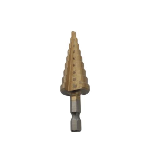 4 MM - 20 MM / NM Pagoda Mata Bor Besi Kayu PVC Spiral Step Cone Drill