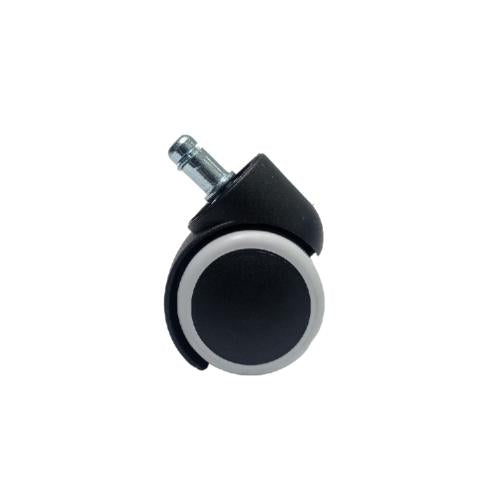 2 IN / TM Roda Hidup Kursi Non Rem Tancap PVC Putih Rem