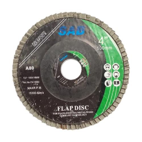4 IN x GRIT 60 / SAB Flap Disc Mata Gernda Amplas Susun Kipas