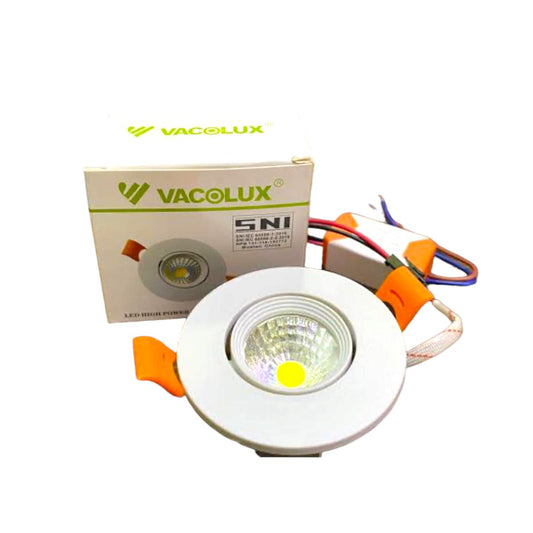 7 WATT / VACOLUX LED Downlight Spot Lampu Tanam Plafon Putih