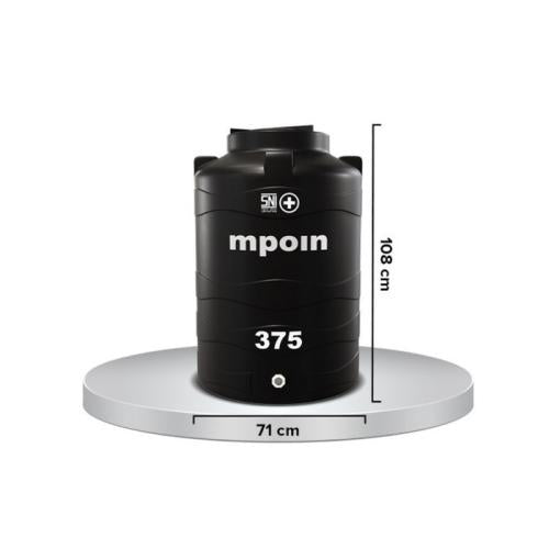 380 L / M POIN + WAVE W 375 Water Torrent Tangki Tandon Air PVC Red Set