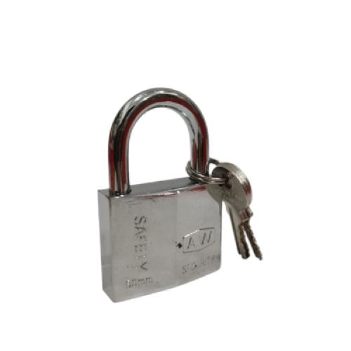 50 MM / CHROME AW Gembok Pintu Pagar Padlock Anti Maling Leher Pendek