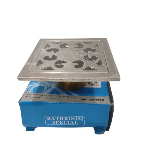 4 IN / HSJ MDL SS 90BB Saringan Got Leher Panjang Floor Drain Stainless