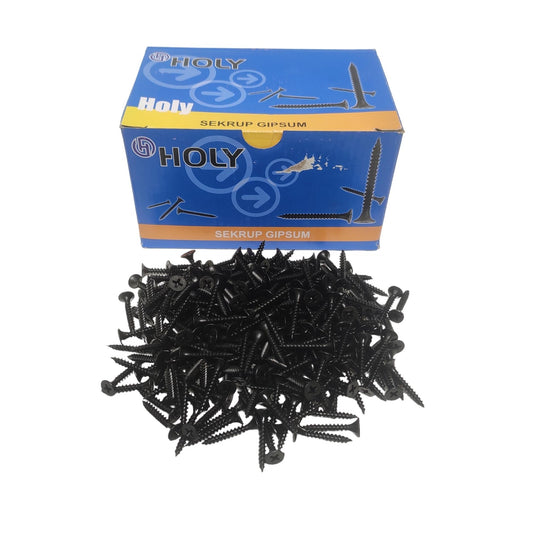 #6 X 1 IN/ HOLY Sekrup Gypsum Screw Plafon Board GRC Hitam Dus