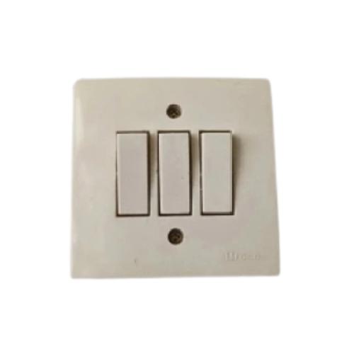 BROCO NG Saklar Triple 3 Gang Tanam IB Inbow Cream