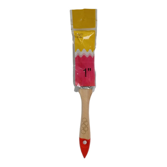 1 IN / OLYMPIC Kuas Cat Tembok Kayu Besi Air Acyrlic Paint Brush