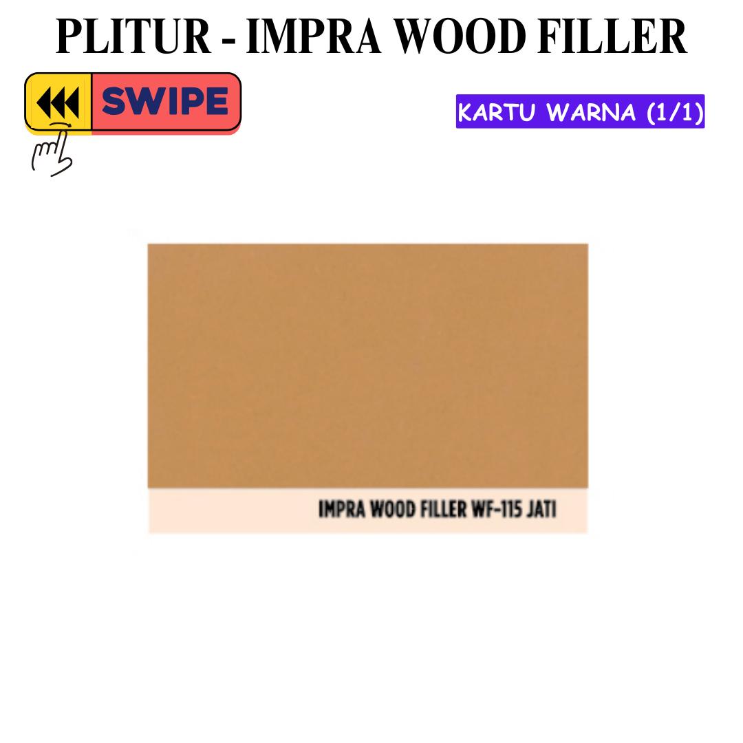 1 KG / IMPRA WOOD FILLER Cat Dasar Plamir Kayu Sealer Primer Wood Paint Kaleng